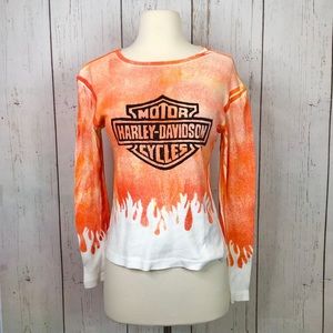 Motor Harley-Davidson• Vintage Flames Long Sleeve